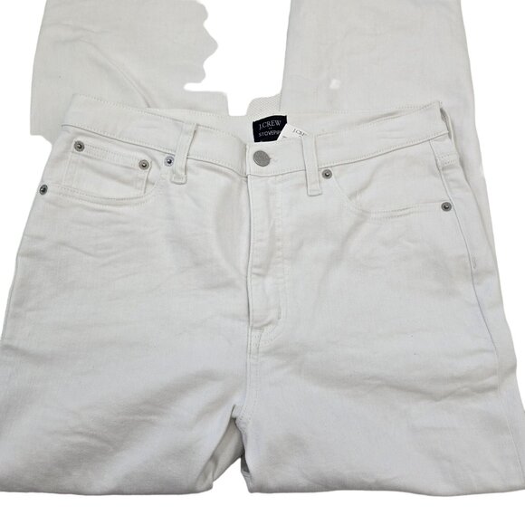 NWT J. Crew Factory Fly High Rise Stovepipe Jeans with Raw Hem Size 29 - Picture 5 of 7